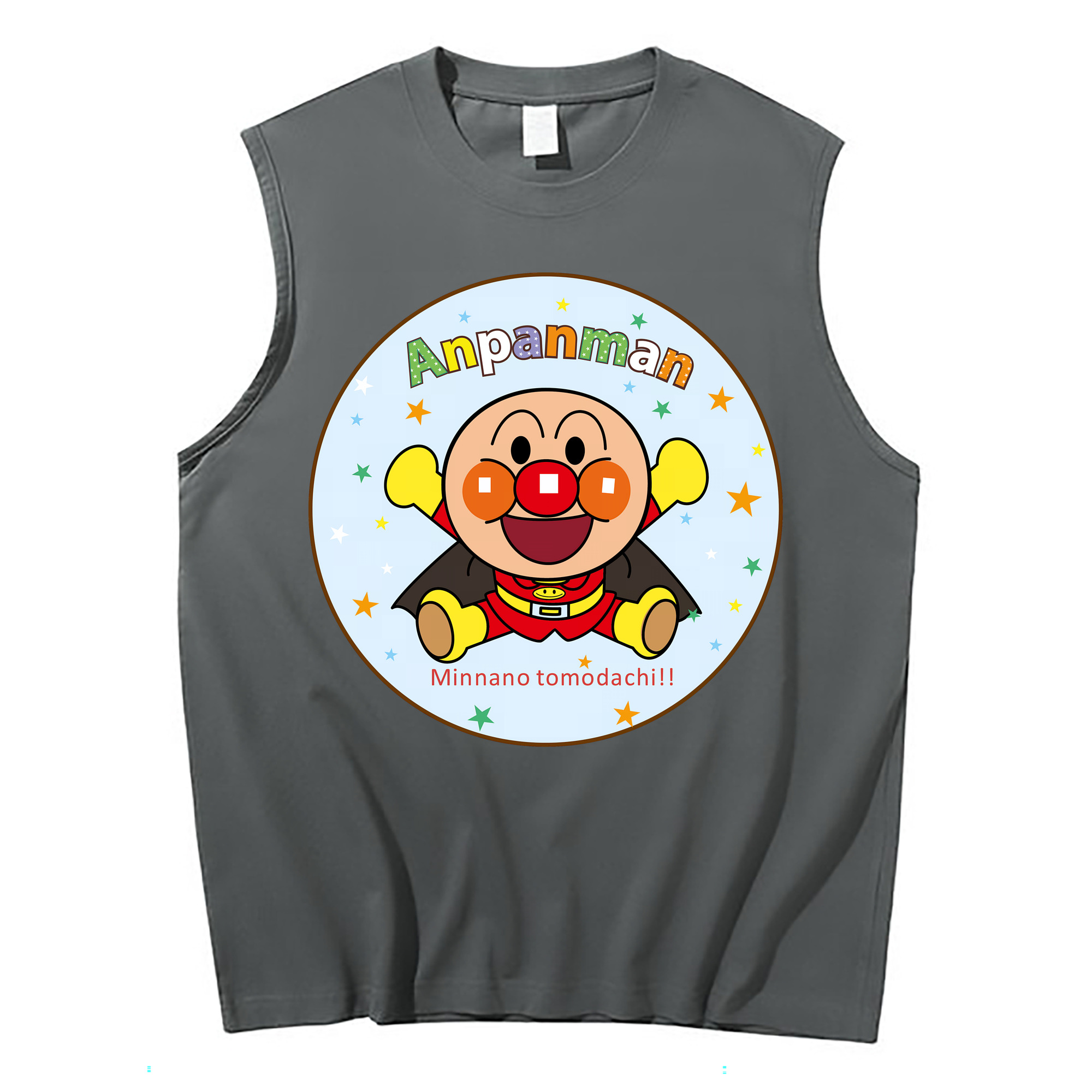 （画像用） アンパンマン Anpanman コットン100％タンクトップ（フロントプリント）